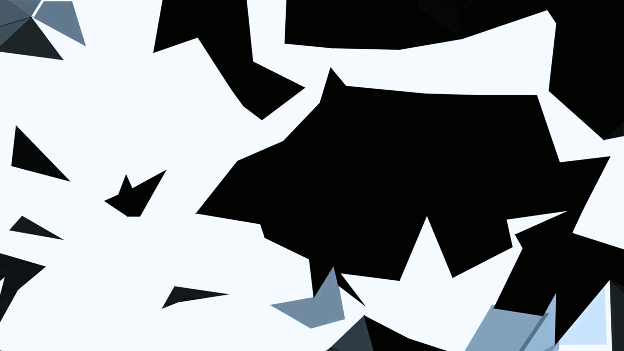 Abstract Geometric Polygons Expanding and Dissolving Animation