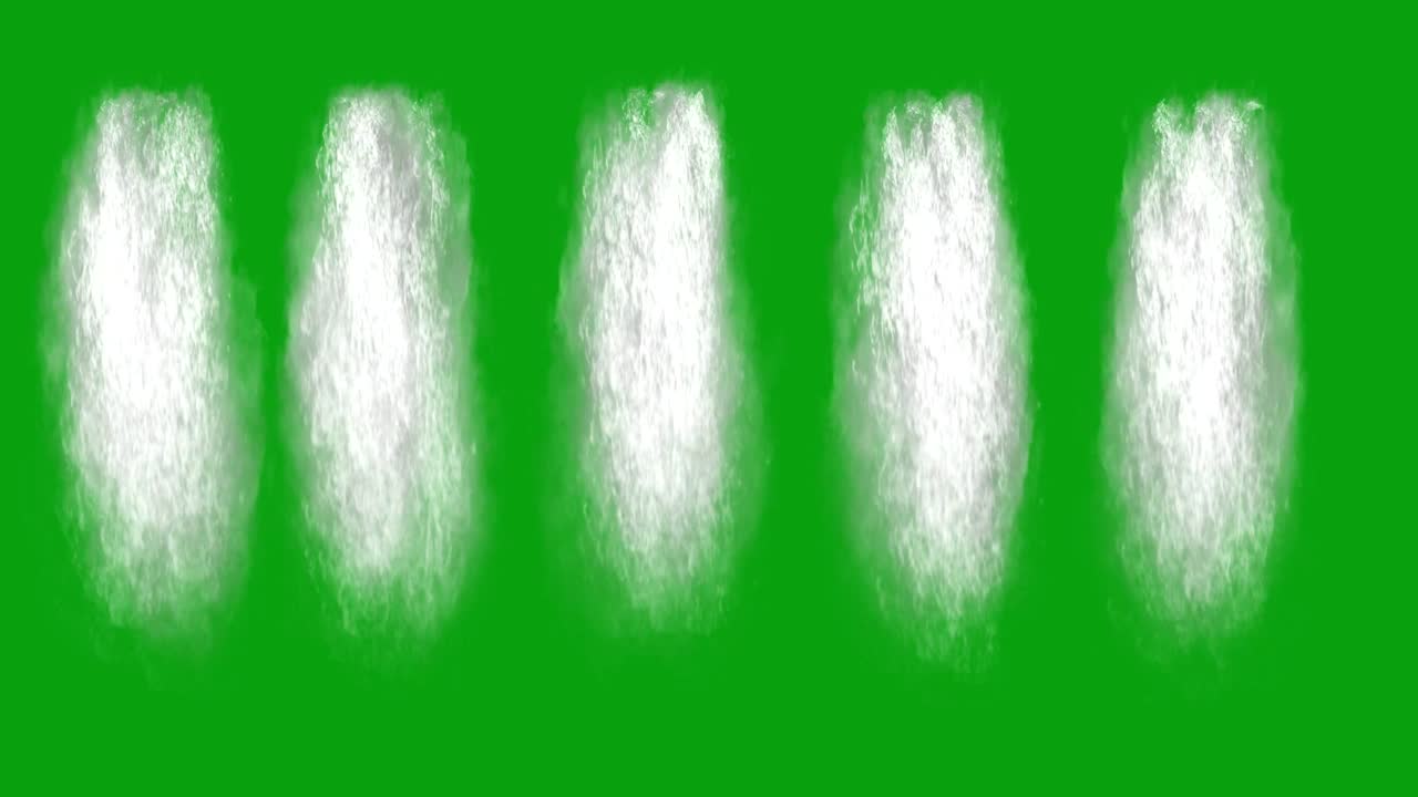 물줄기 녹색 스크린 모션 그래픽