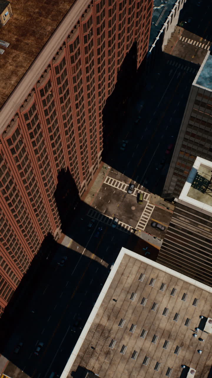 Veduta aerea degli edifici e delle strade della città