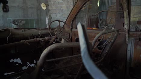 destroyed car were exposed to hot clouds when the volcanic eruption disaster