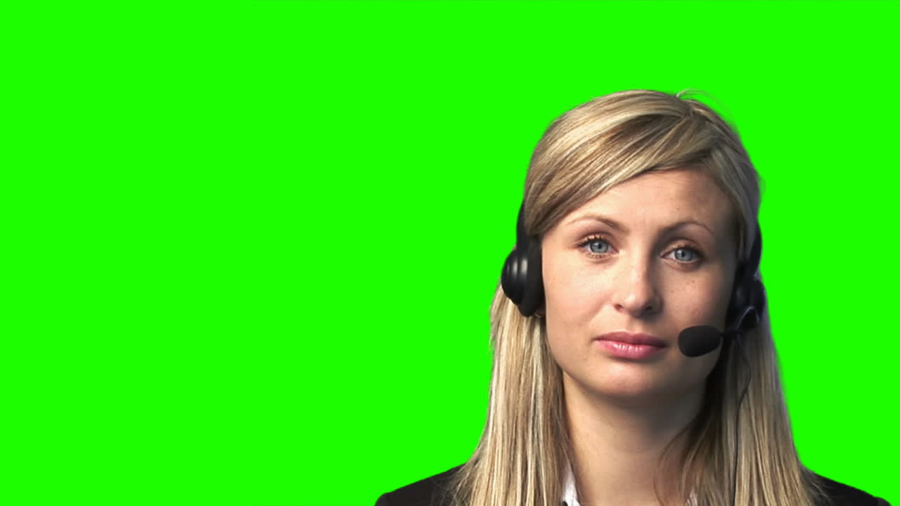 Chroma Key Footage of a Businesswoman