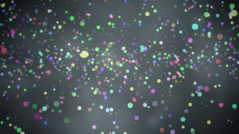 animación de la decoración navideña con manchas brillantes de luz