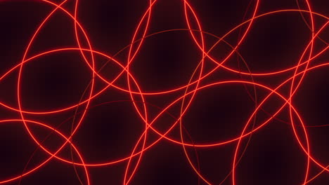 Neon-red-circles-pattern-with-pulse-effect