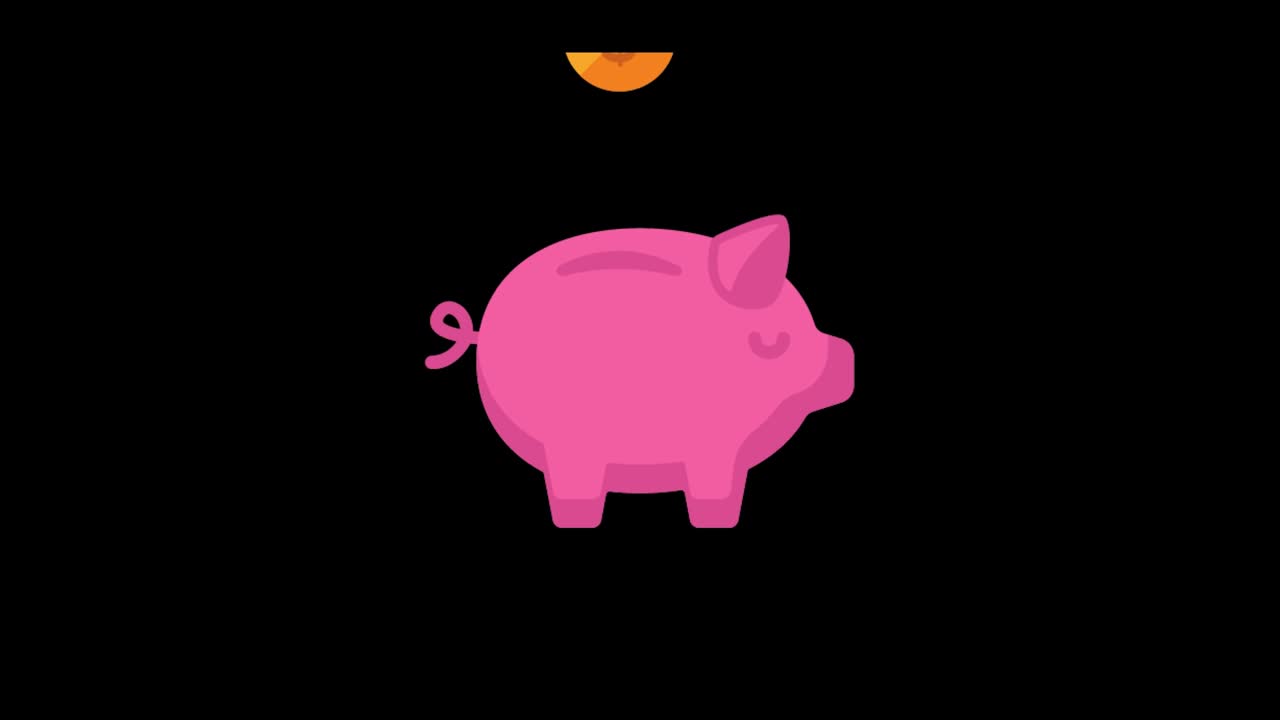 la alcancía está llena de monedas de oro. concepto de ahorro de dinero, banca e inversión