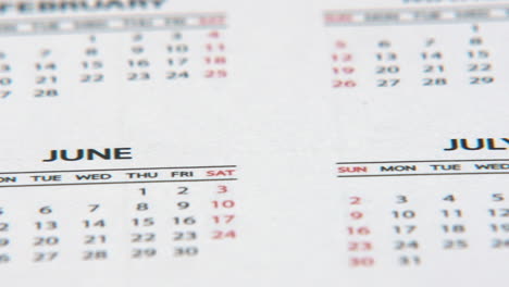 2023 meses calendario moviéndose de izquierda a derecha meses de primer plano