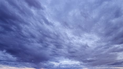 cloudy blue sky in the nordic midnight summer sky
