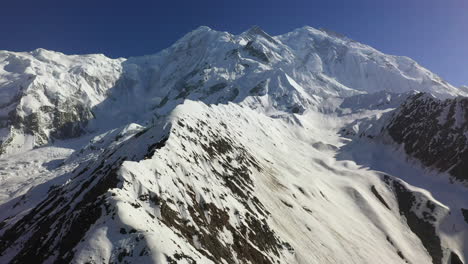 aerial footage, rakaposhi pakistan