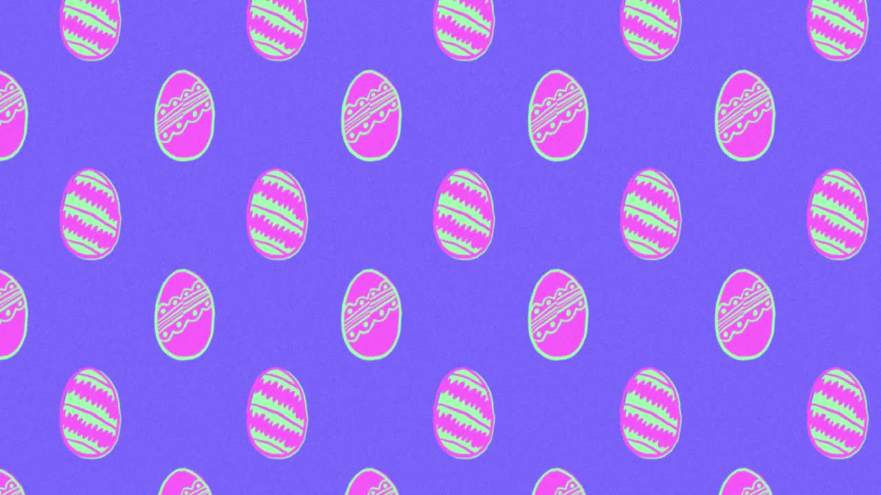 Cute Easter Egg Pattern animation 4k