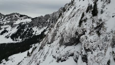 Fronalpstock-Switzerland-Glarus-Swiss-alps-mountainside-flight