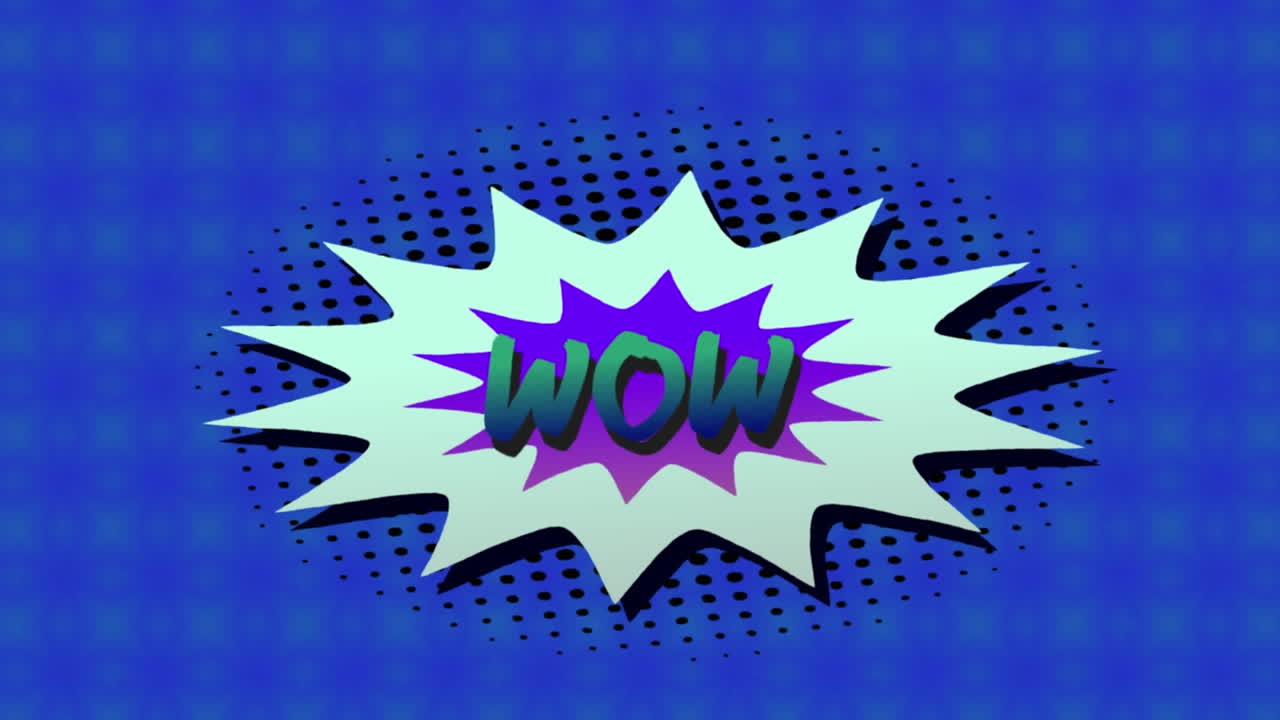 animación de cómic 5 opciones de texto sobre múltiples burbujas de habla cómica con efectos de sonido cómic textos