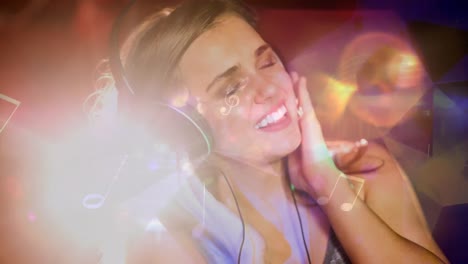 Digital-animation-showing-smiling-disco-jockey-mixing-music-in-pub-4k