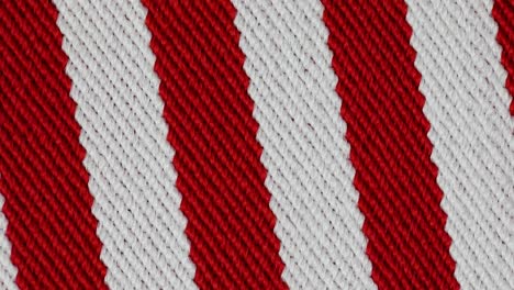 red and white striped design knit fabric