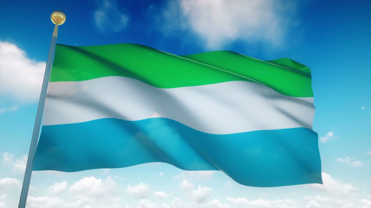 4k 고도로 상세한 시에라리온의 발 loopable