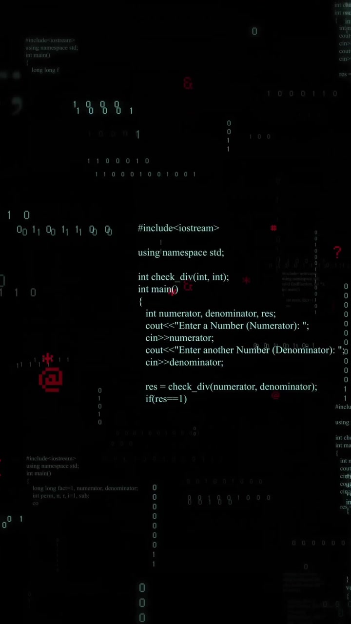 Animation of networks moving over data processing on black background