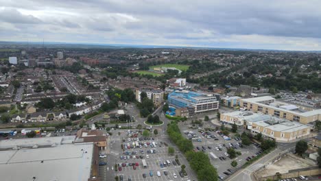 erith town centre aerial footage 4k