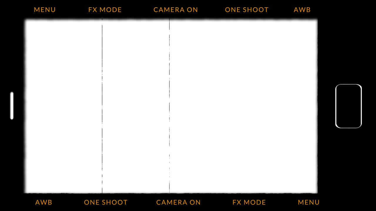 Vintage Film Frame Camera Viewfinder Overlay with Scratches