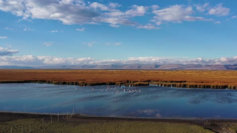 Beautiful-aerial-view-of-andean-lake-in-Per?