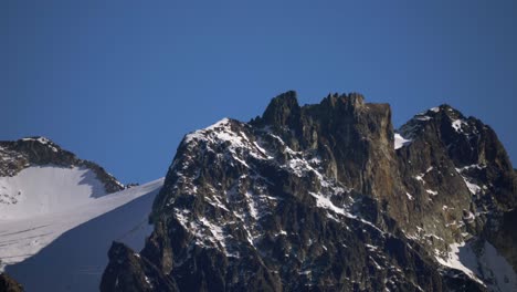 Elfin,-Squamish,-British-Columbia,-Canada---A-Sight-of-a-Mountain-Peak-Covered-in-Snow---Close-Up