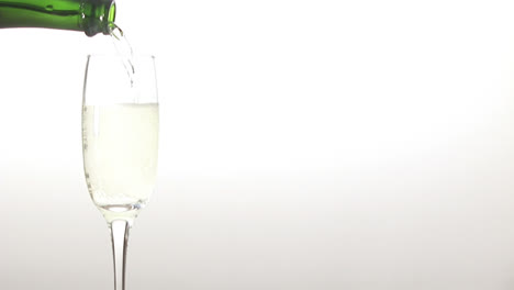 stock footage pouring champagne into a glass