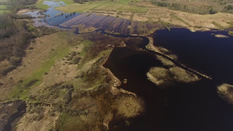 Praderas-Inundadas-En-El-Lago-Burtnieks-Primavera-Temprana-Con-Alto-Nivel-De-Agua