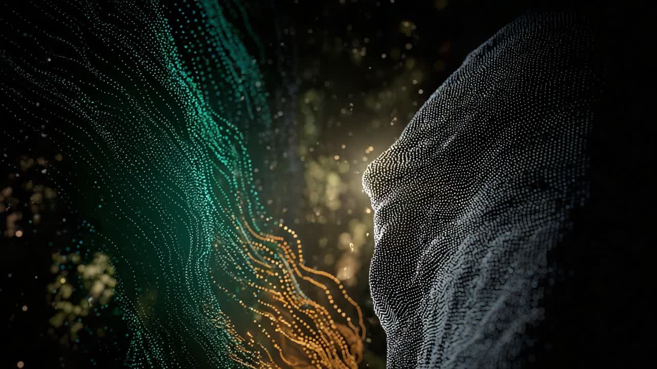 An Abstract Representation of Light and Movement: A Creative Exploration of 3D Digital Art, Merging Colors and Shapes to Evoke Emotion and Imagination Through Innovative Visual Techniques and Technology