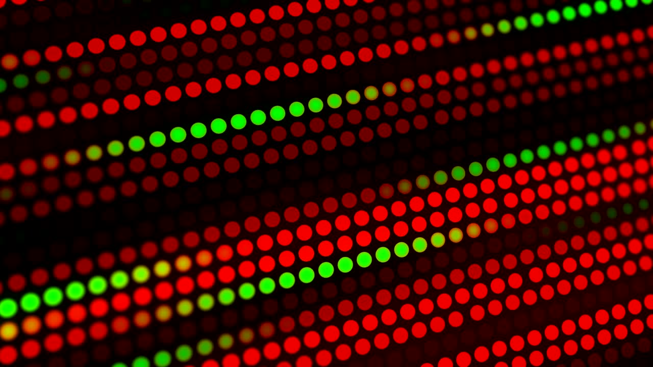 Colorful Christmas lights animation background