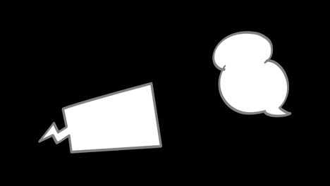 speech bubbles arguing back and forth.