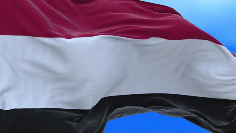 seamless loop of yemen flag.