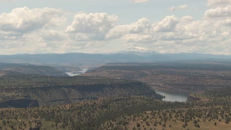 beautiful aerial view of the cove palisades state park during a cloudy and sunny summer day