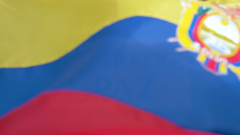 ecuador want peace, waving flag over we want peace sign in spanish