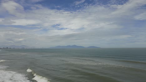 waves from the ocean breaking
