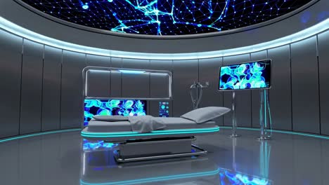 habitación médica futurista