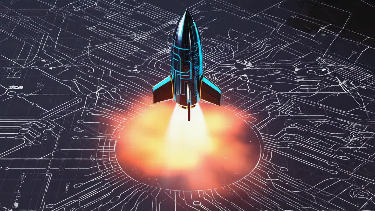 Rocket Launching from a Digital Circuit Board