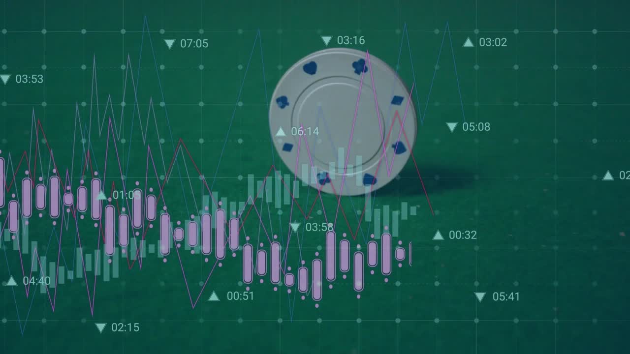 Animação de chip sobre processamento de dados