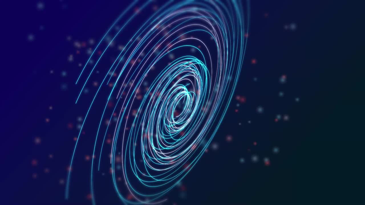 Cyber network lines form black hole vortex