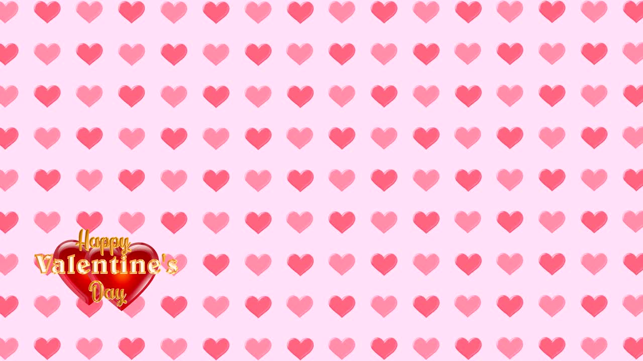 마음의 배경 비디오 - 발렌타인 데이 또는 결혼식 장식
