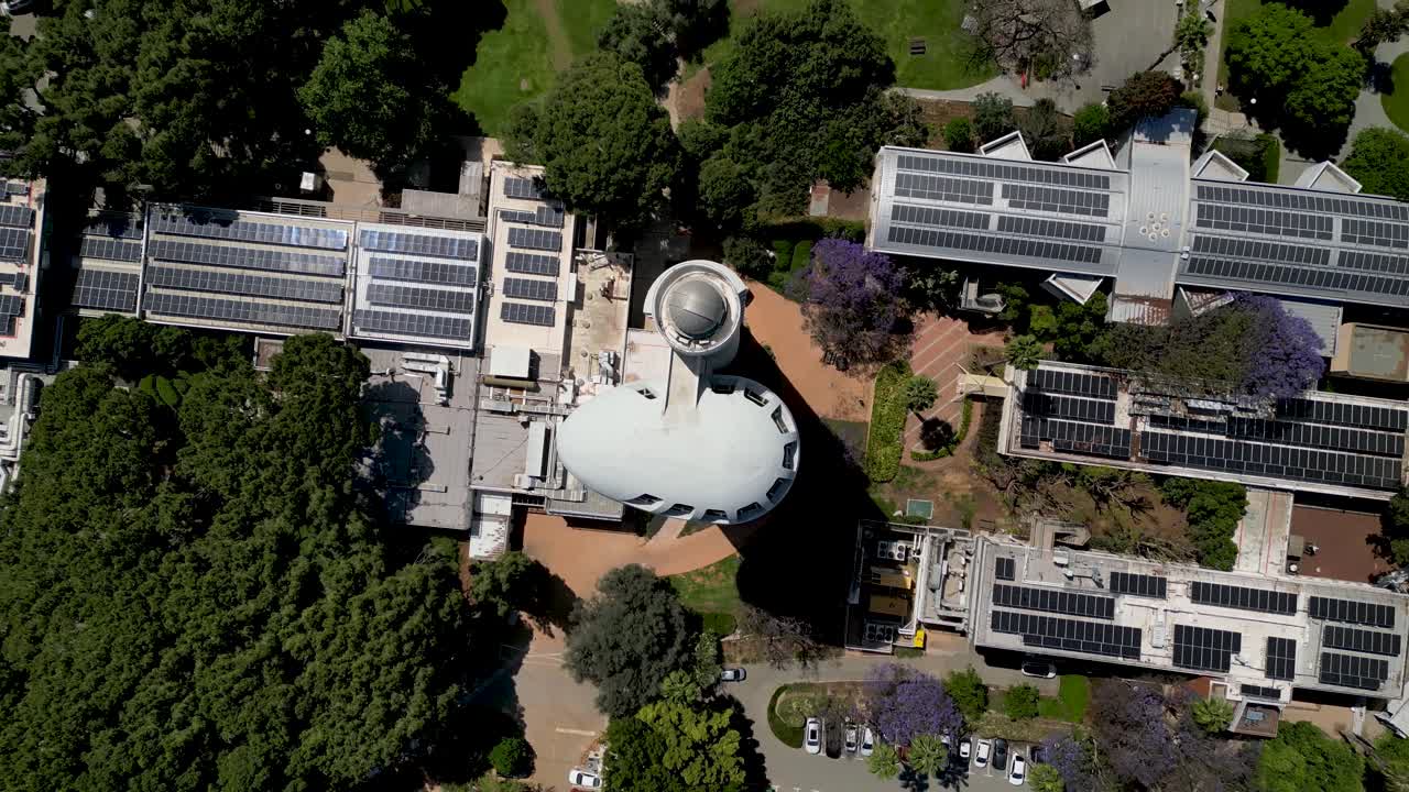 High resolution aerial drone 4K video of Weizmann Institute Electron Accelerator- Rehovot Israel