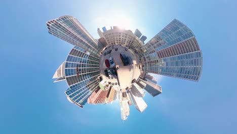 360 video of downtown chicago