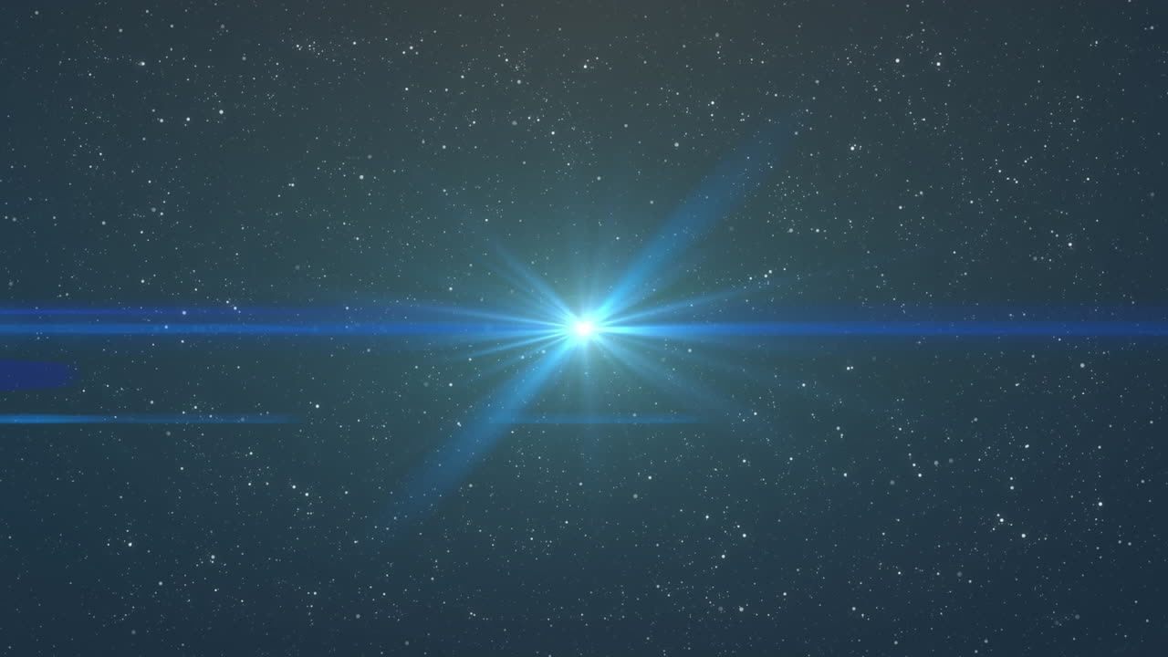 검은 바탕에 있는 빛의 반점 위로 움직이는 빛의 흔적의 애니메이션