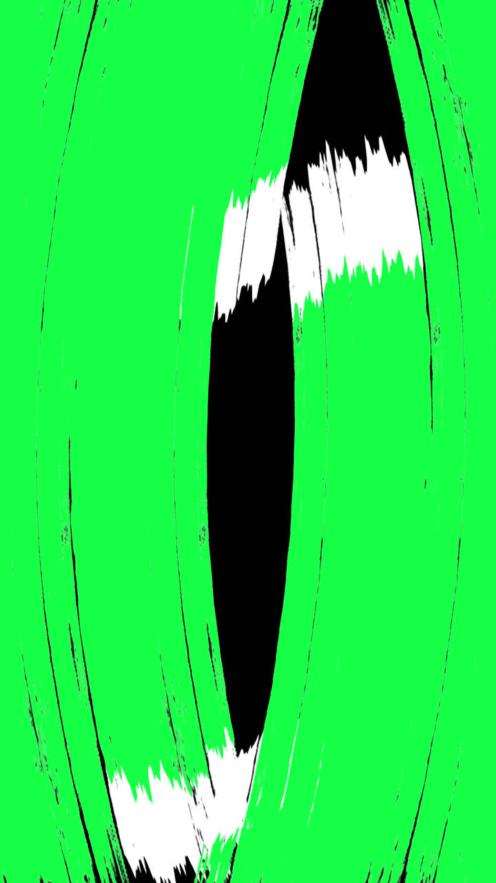 Transizione animata Green Screen con pennellate dinamiche