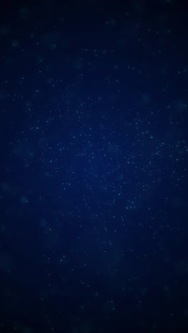 abstract background dark blue with motion particles. vertical looped video