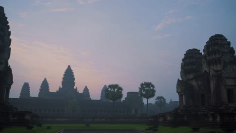 angkor wat at sunrise in cambodia