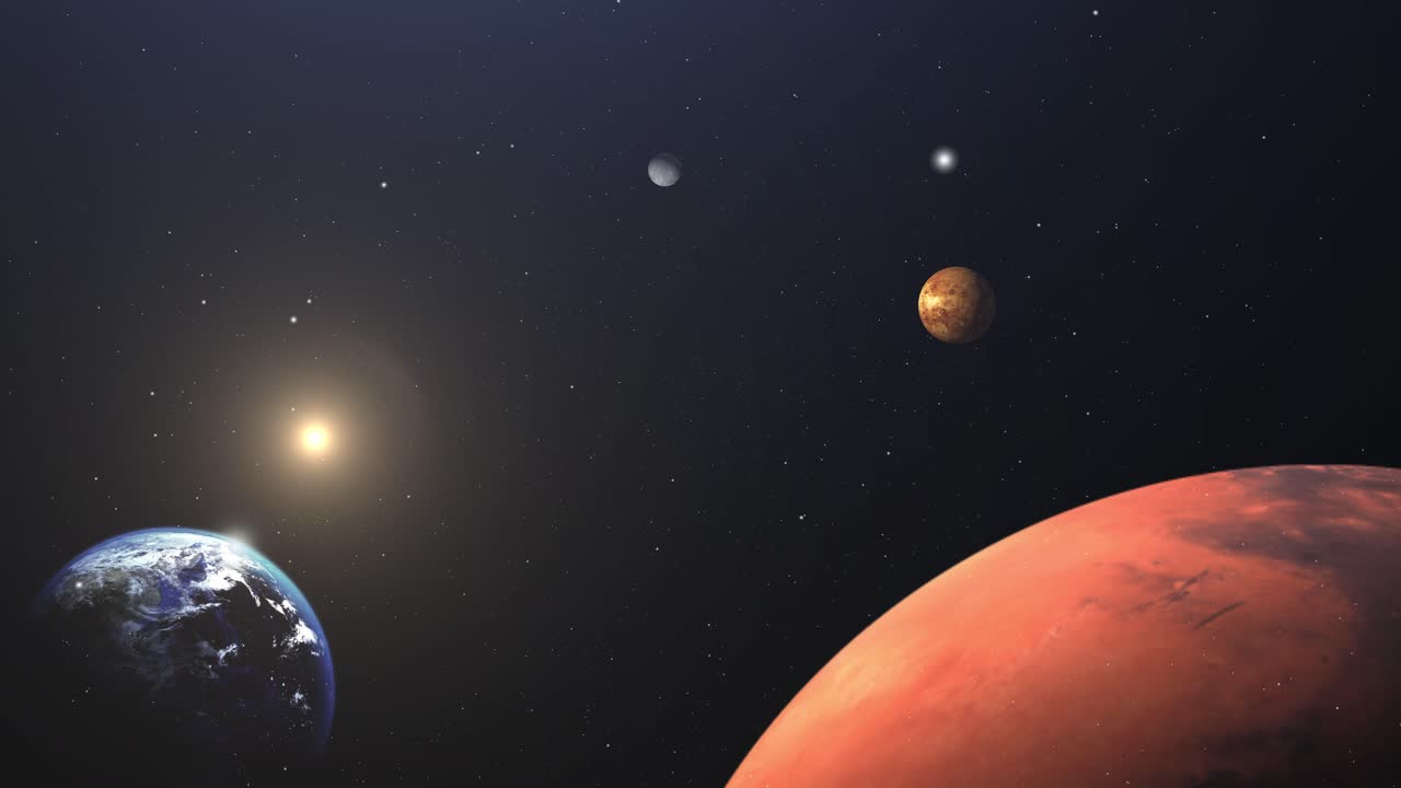 earth, venus ,mercury and mars planets