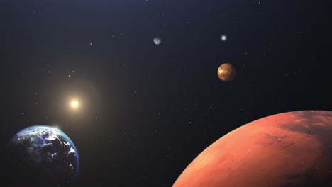 earth,-venus-,mercury-and-mars-planets