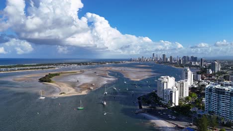 aerial view of the gold coast, australia