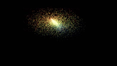 el fondo de la luz de polvo de colores brilla.
