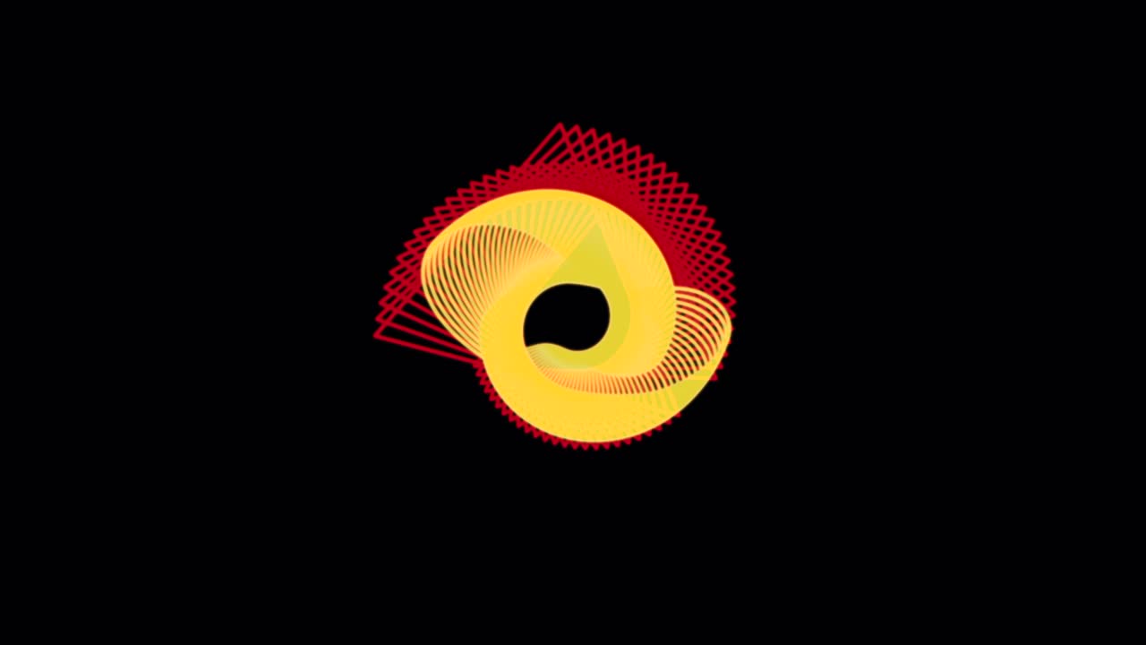 Abstract Geometric Spiral Art