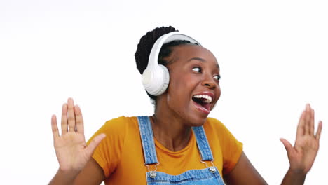 Singing,-dancing-black-woman-and-headphones