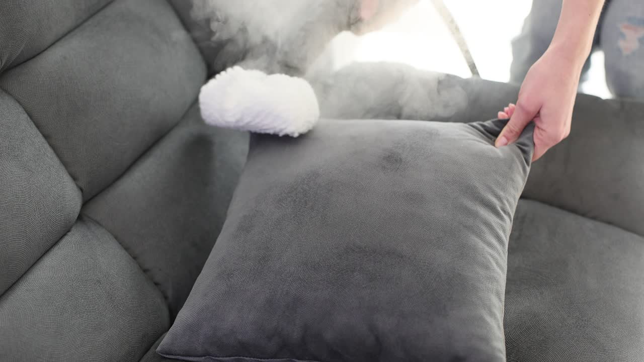 Cleaning Pillow with Steam