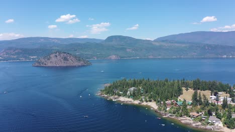 shoreside estates: private residences adorning blind bay's charm with copper island in the distance